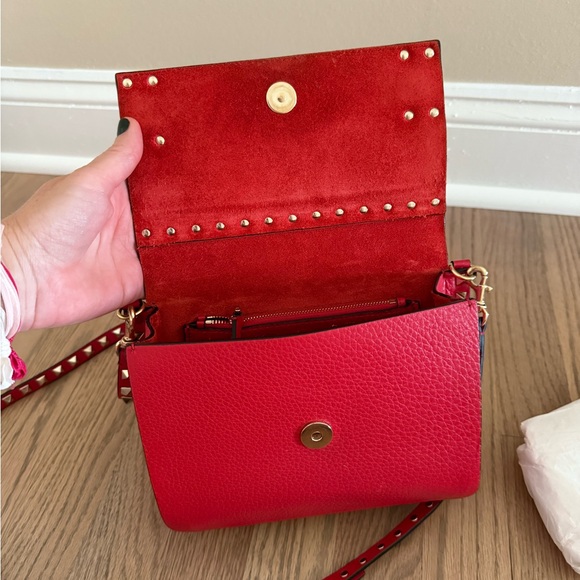 Valentino Red Rockstud  Bag - Picture 6 of 8